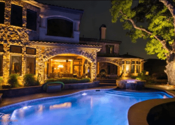 Renovating Landscaping At Night With Outdoor Lighting